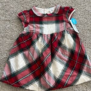Carter's Red and Green Plaid Dress